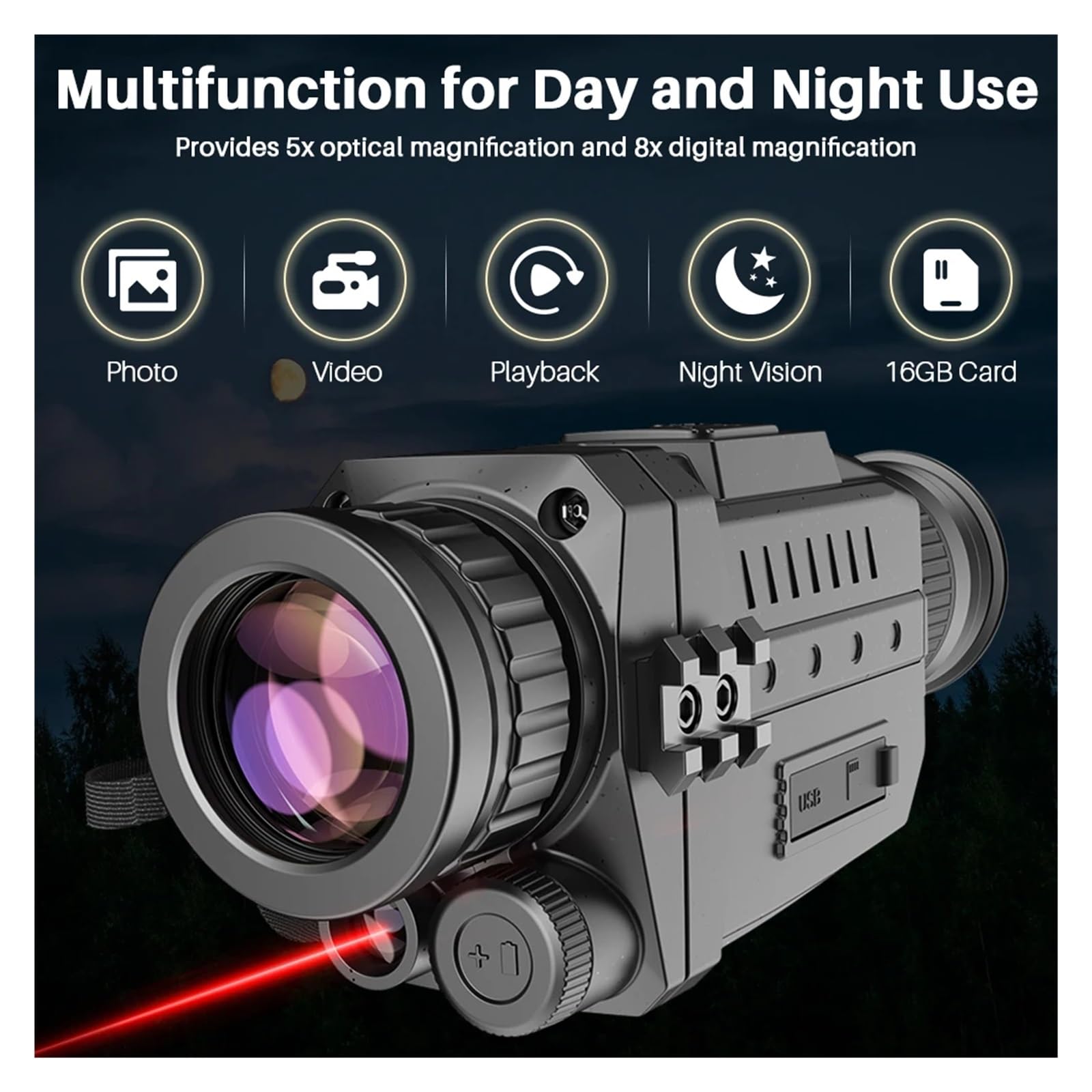暗視単眼鏡 楽天市場】単眼鏡型 デジタル暗視スコープ NVD650 ミノックス 暗